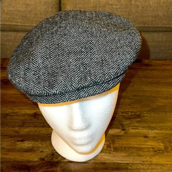 Men’s Gray Wool/Polyester Cap/Hat/Beret Vintage - Picture 1 of 9